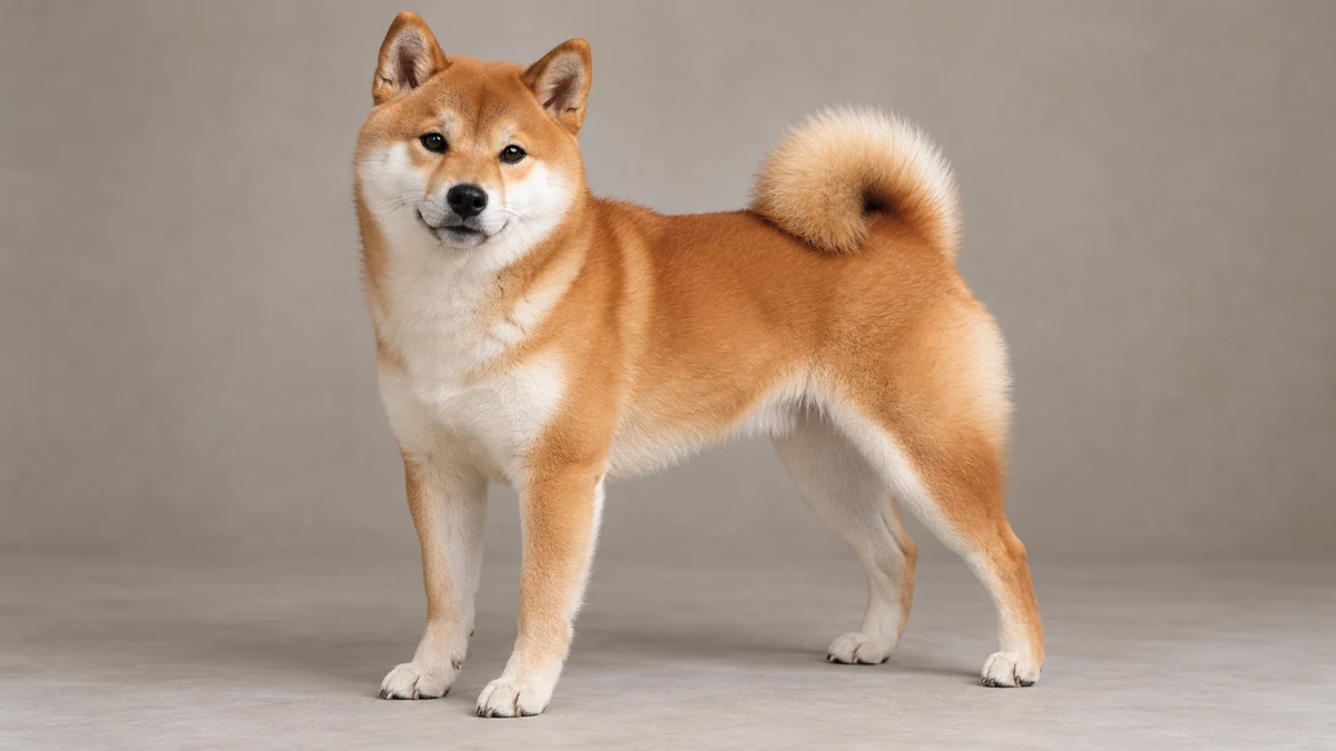 Shiba Köpek köpek — açık kızıl + urajiro renk